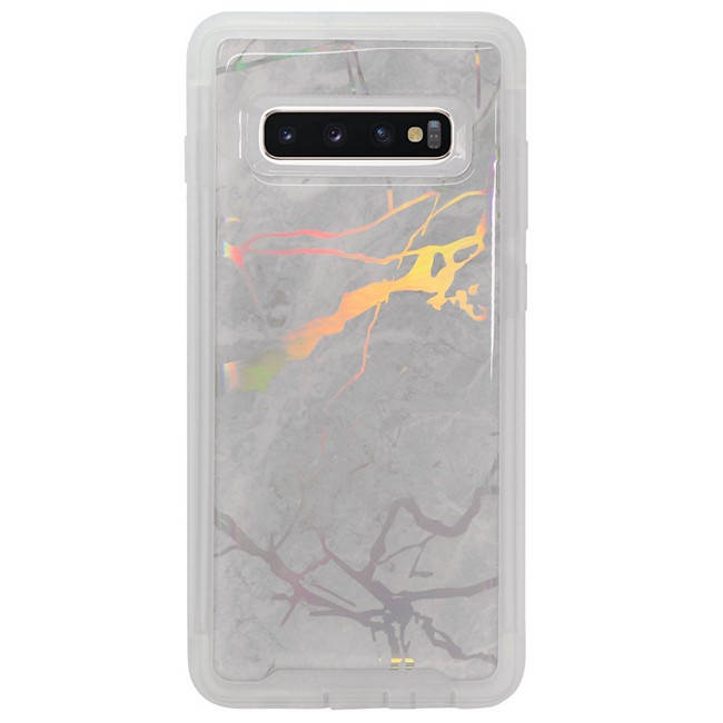 M5 Marble Defender Case for Samsung Galaxy S10+ (Plus) - Silver