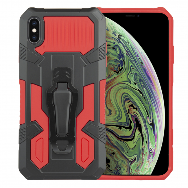 Shockproof Hybrid Case - IP XS MAX-RED